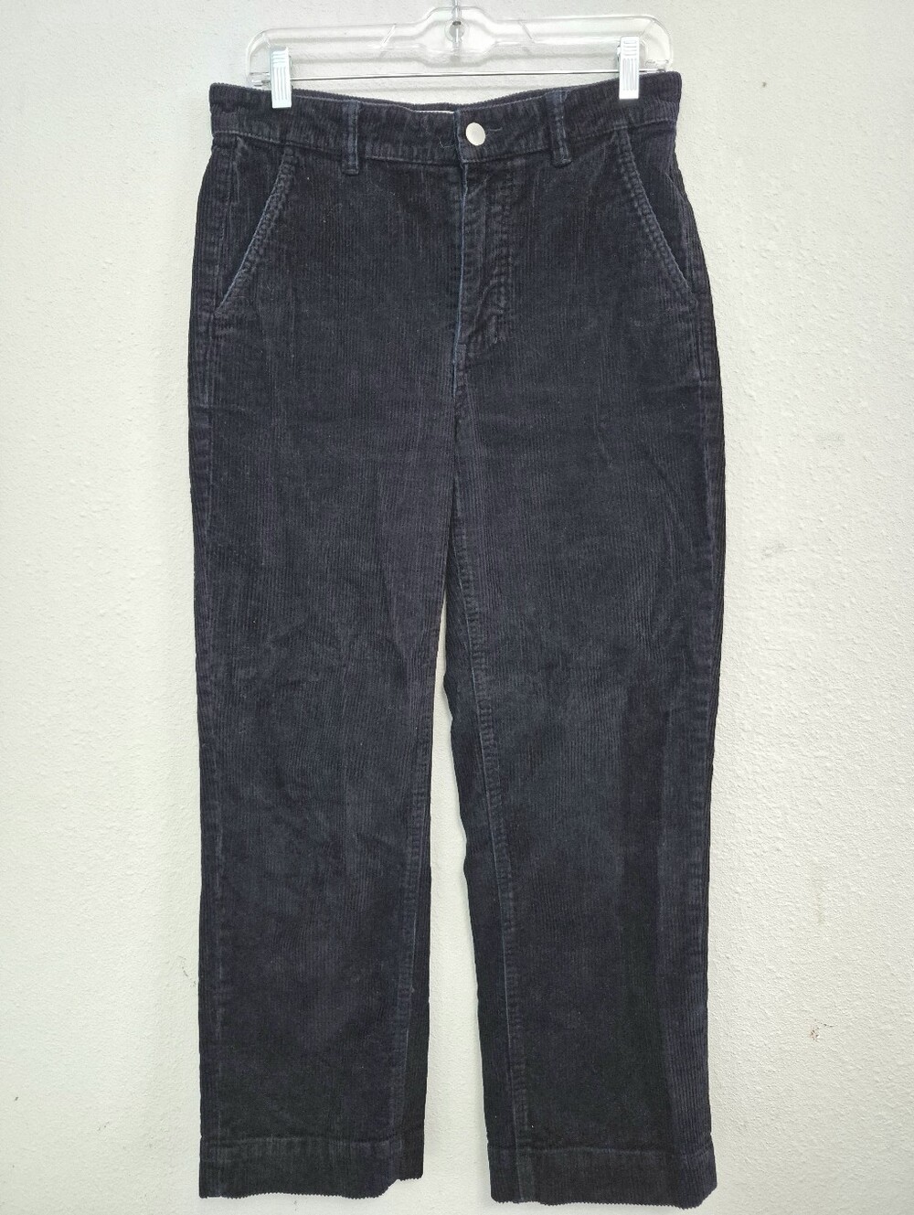 Everlane Corduroy Straight Leg Cropped Pants Navy Size 4
